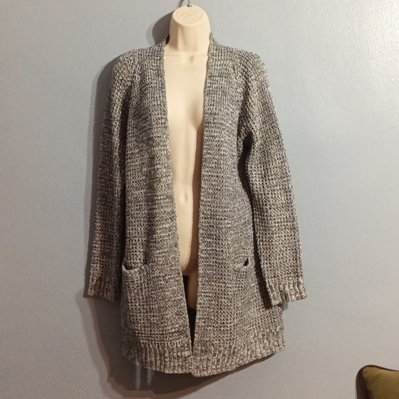 Pink clover women's gray with green blends cardigan size large - Picture 5 of 17